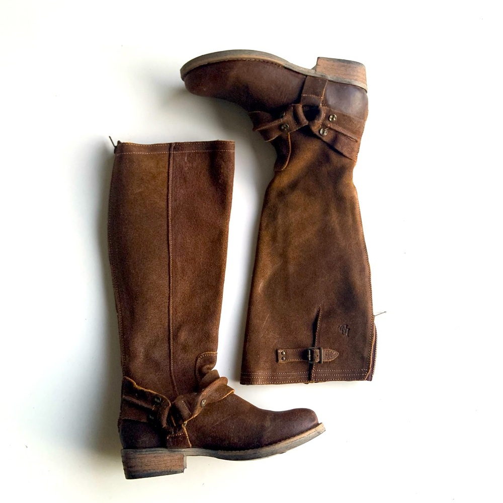 Luxe de Leon Templo Tall Harness Boot fleece lining
